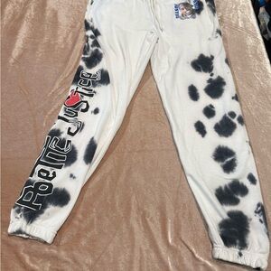 Poetic Justice Tupac Tie Dye Jogger Sweatpants Size M